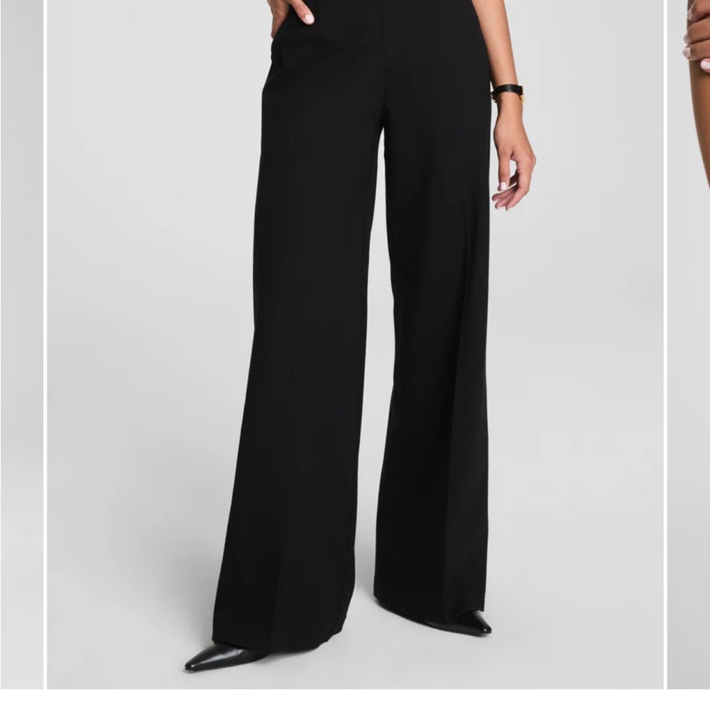 SPANX Black Wide Leg Pants
